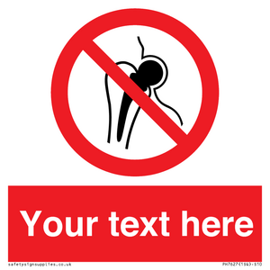 Custom prohibition No metallic implants